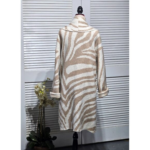 Anthropologie Women's Beige The Mariel Longline Cardigan Sweater Size O/S 2983 - Picture 8 of 12